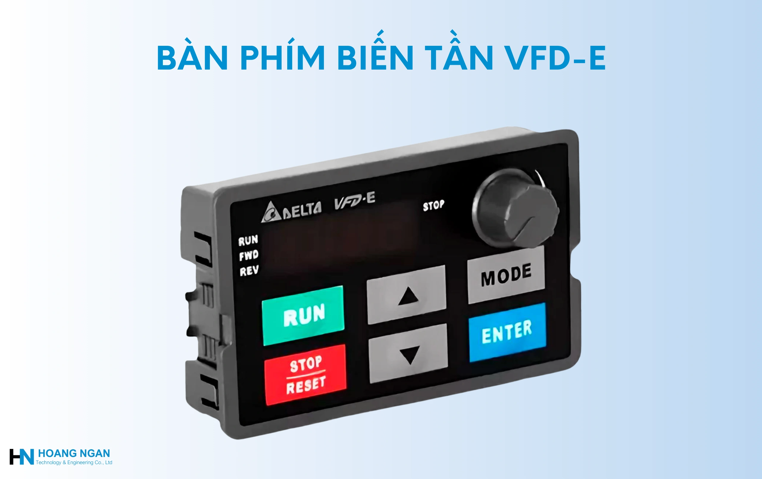 Cài đặt biến tần Delta VFD-E bằng bàn phím