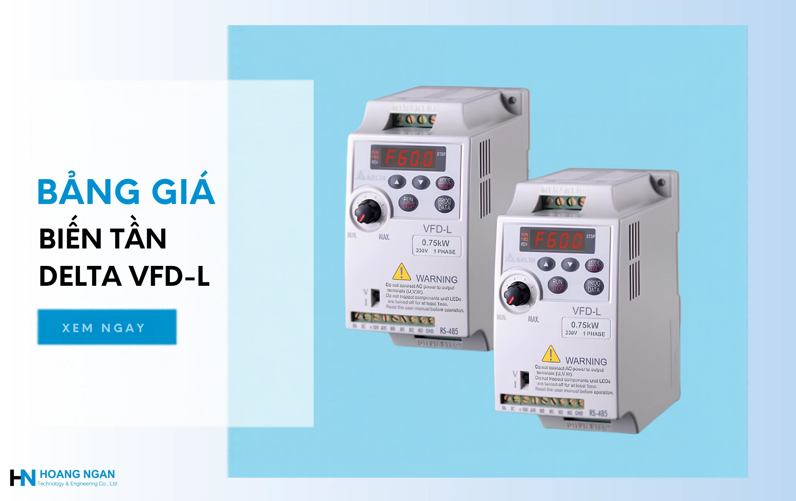 Bảng giá biến tần Delta VFD L