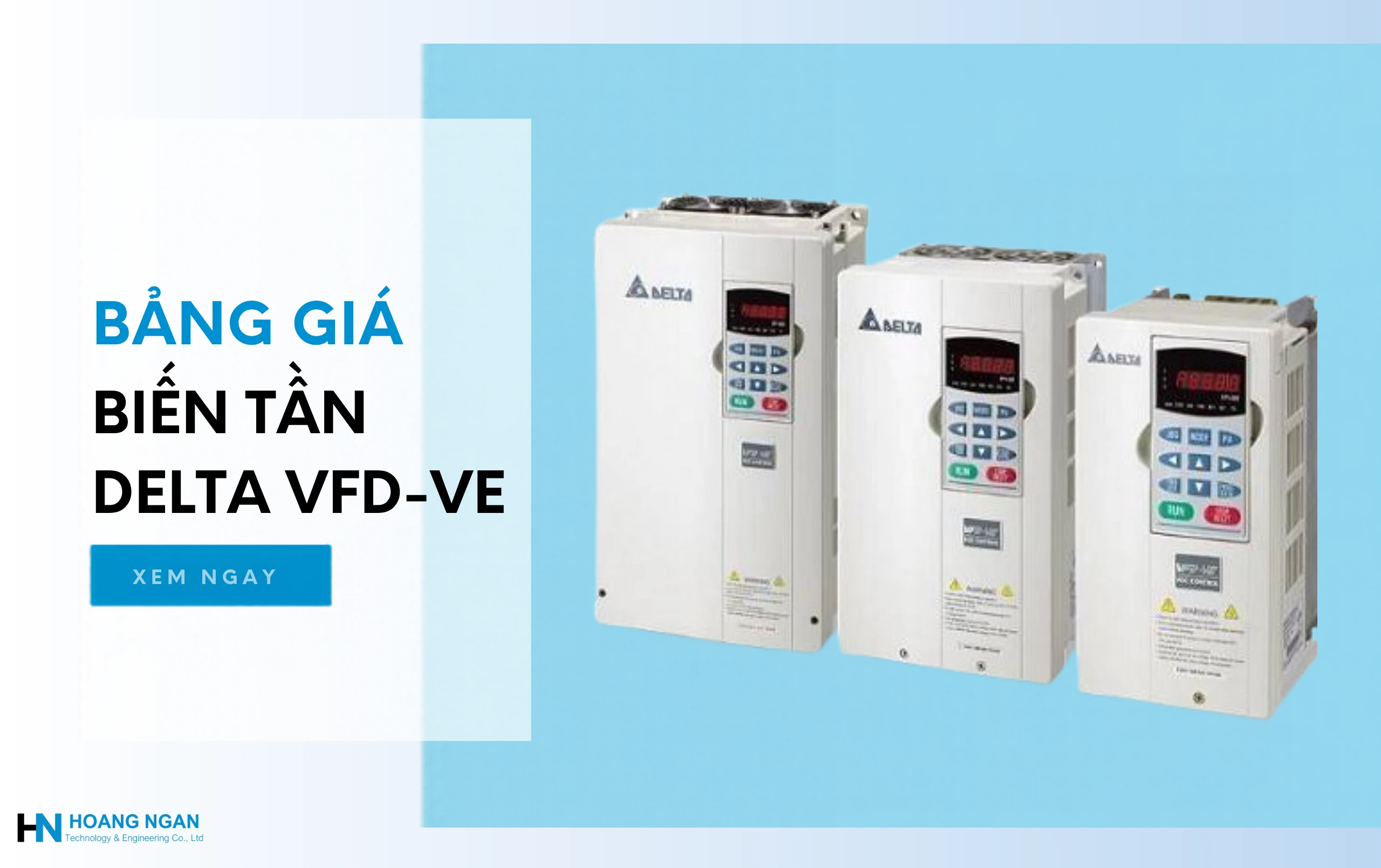 Bảng giá biến tần Delta VFD VE