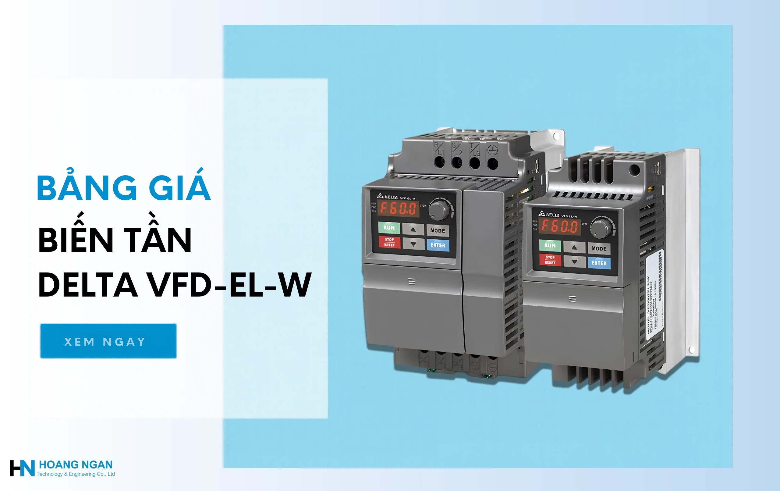 Bảng giá biến tần Delta VFD-EL-W