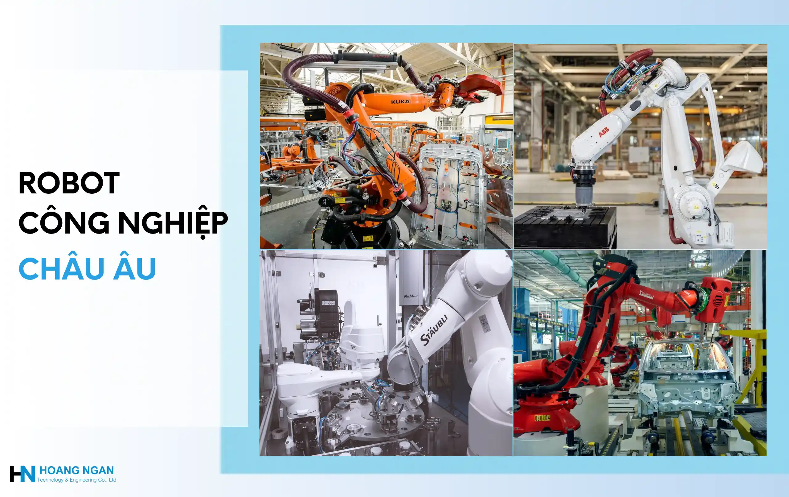 Phân loại robot công nghiệp theo nguồn gốc - Châu Âu
