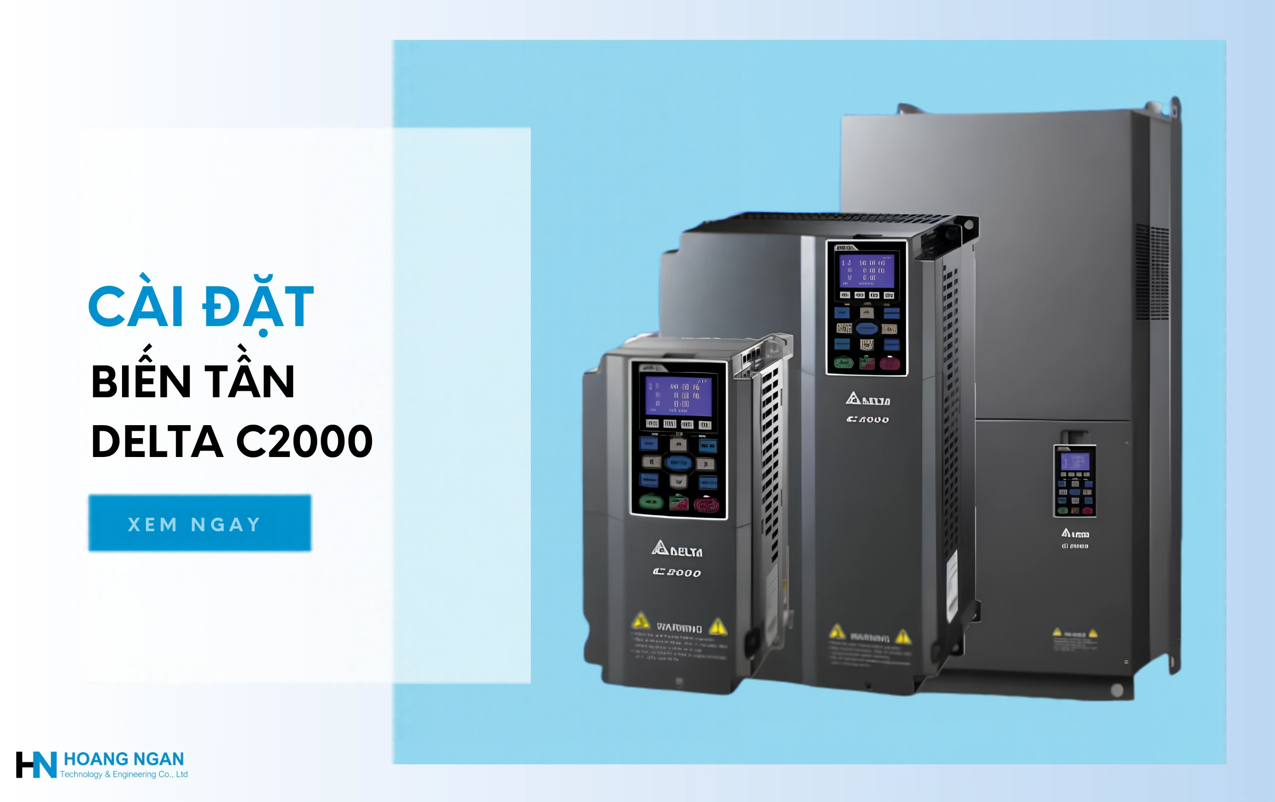 Cài đặt biến tần Delta C2000