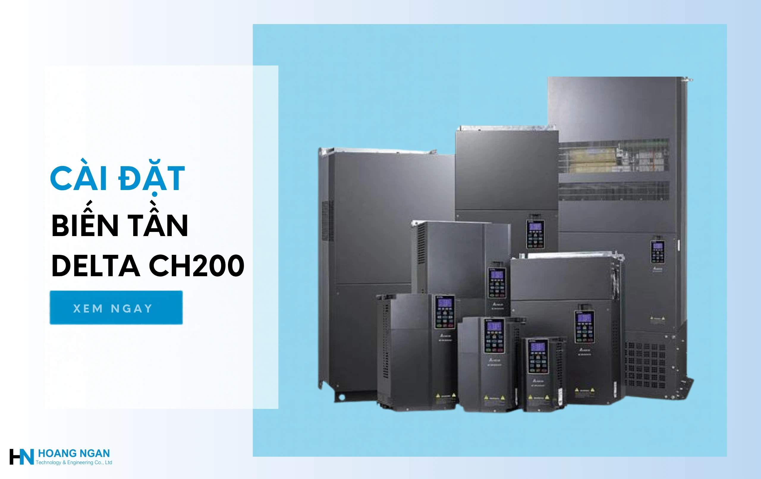 Hướng dẫn cài đặt biến tần Delta CH2000