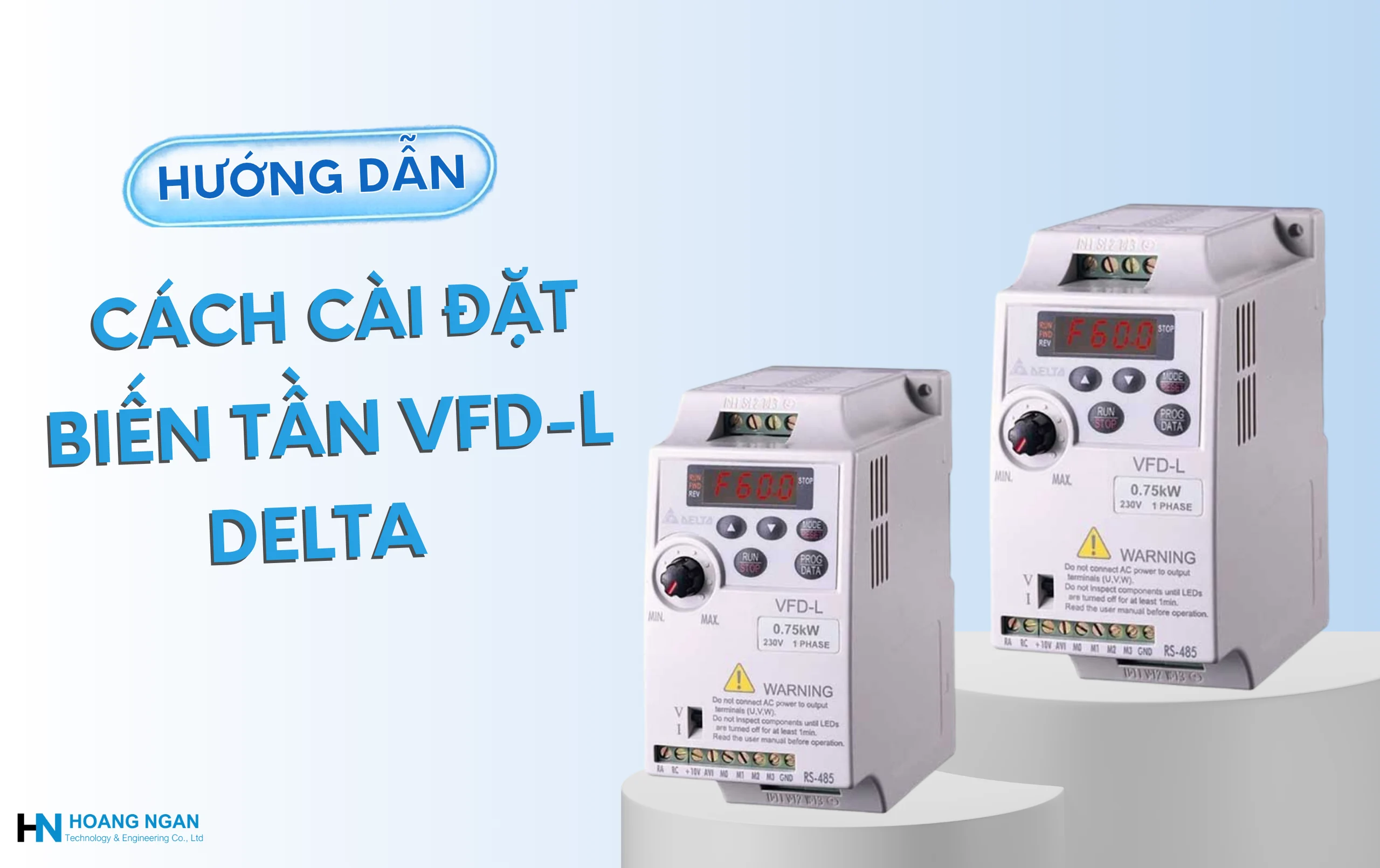 Cài đặt biến tần Delta VFD-L